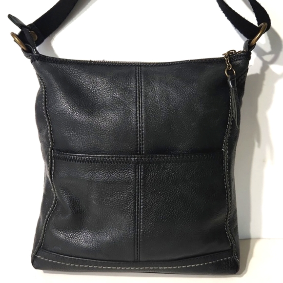 The Sak Iris Black Premium Artisanal Leather Crossbody Bag Purse - Picture 3 of 13